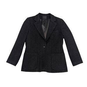 Vintage Bern and Mort Wool Cashmere Jacket Gray Womens 12 Coat Grey Preppy
